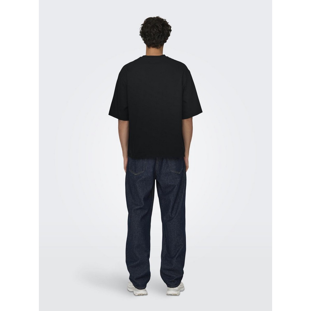 ONLY & SONS MEN΄S OVERSIZE FIT COTTON ROUND NECK T-SHIRT 22027787 BLACK